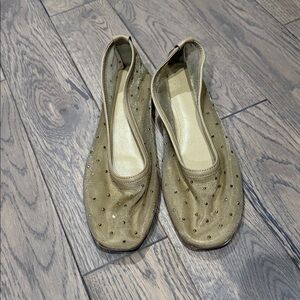 H&M Gold Studded Women's Flats